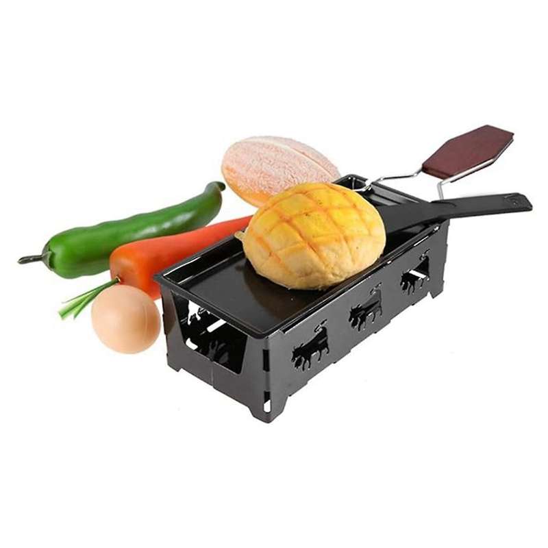 Portable Cheese- Non-stick Baking Tray Stove Set,home Kitchen Grilling Tool with Wood Handle,cheese