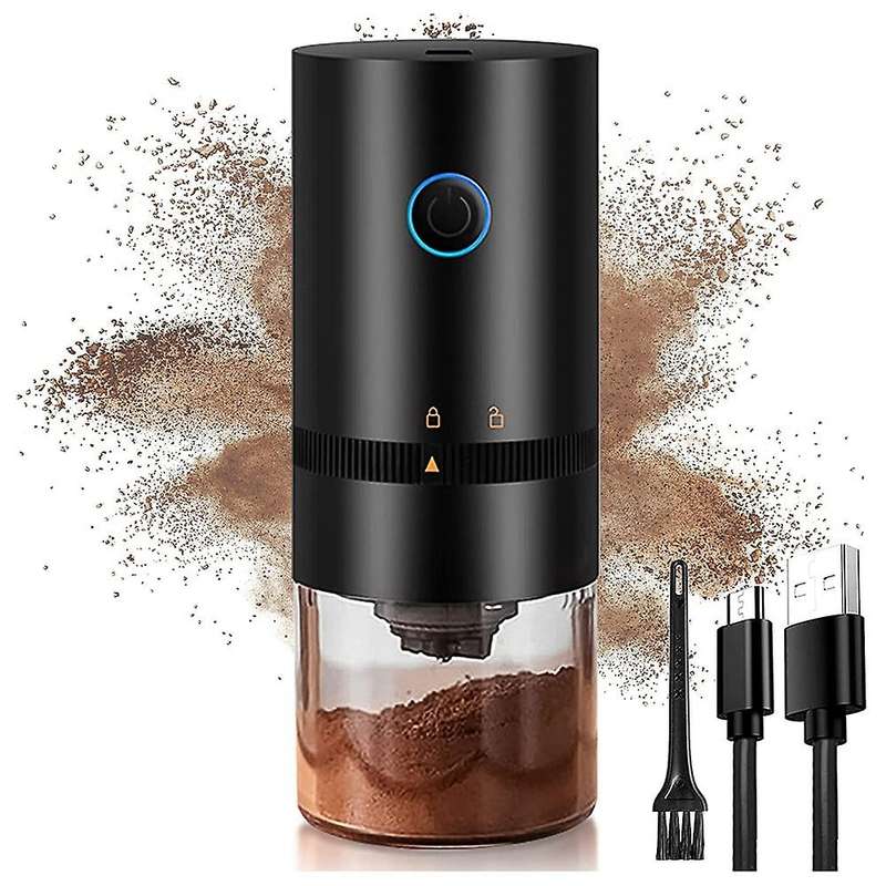 Portable Coffee Grinder Electric, Adjustable Burr Mill Coffee Grinder with Multi Grind Settings for