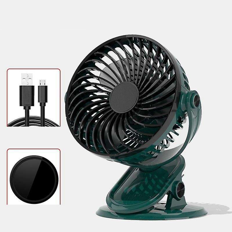 Portable Clip on Fan Wireless Battery Operated Mini 3 Speeds 360Adjustable USB Fans for Car Baby Str