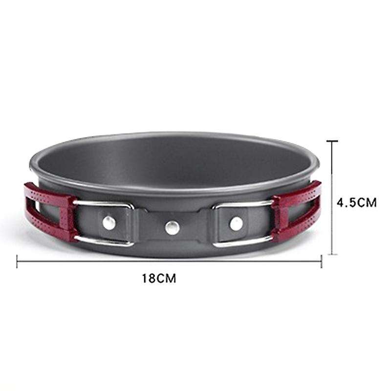 Portable Cooking Set Aluminum Alloy Outdoor Cookware Set Picnic Pot Frying Pan Bowl Spoon for Campin