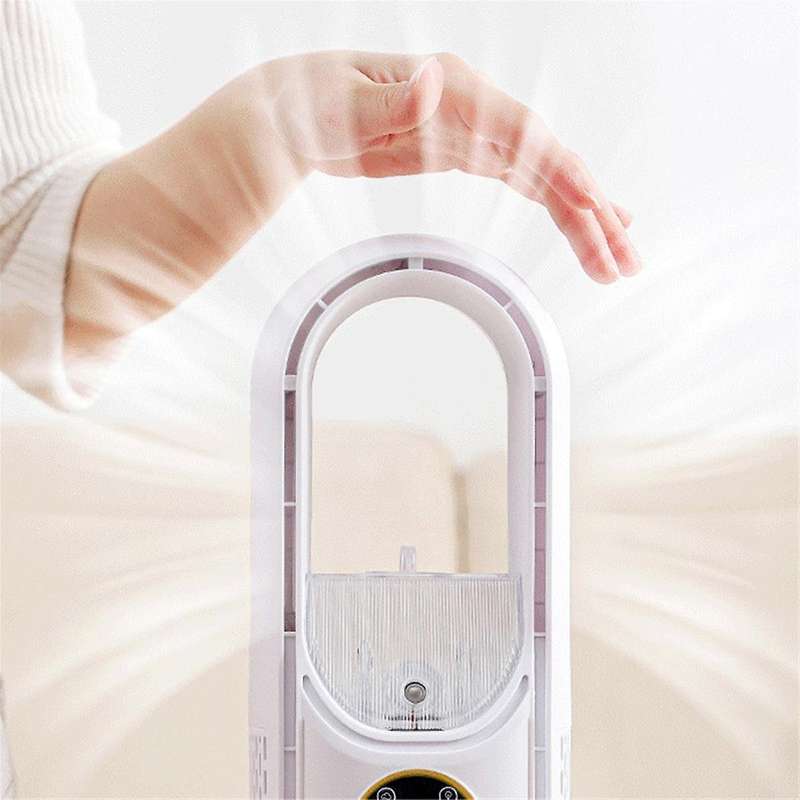 Portable Cooler Fan-Portable Conditioner USB Leafless Fan Household Dormitory Office Desktop Humidif