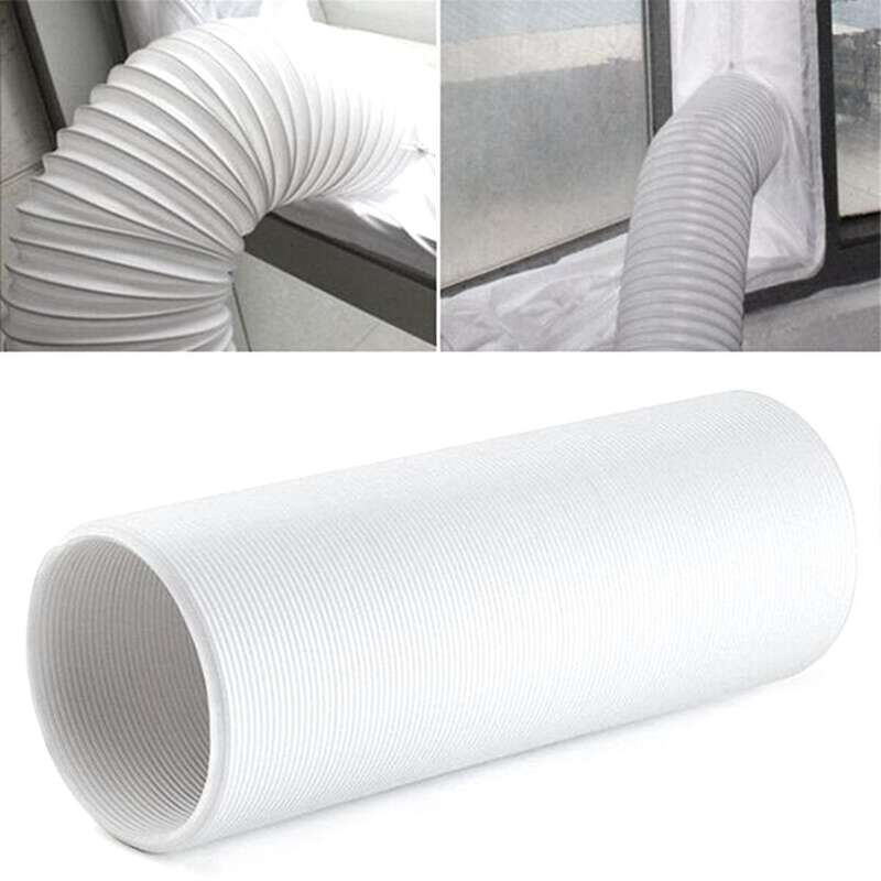 Portable Counterclockwise Exhaust Hose Universal Pipe Air Conditioner Exhaust Hose Ducting 5.1 Inch
