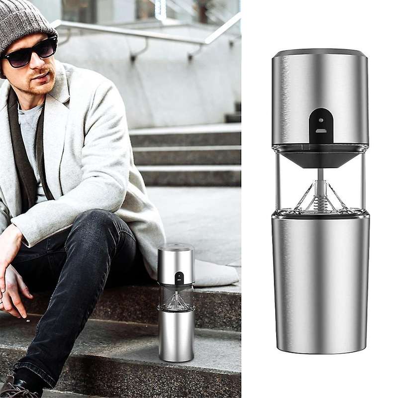 Portable Coffee Maker with Grinder and Filter, USB Rechargeable Electric Coffee Maker Machine