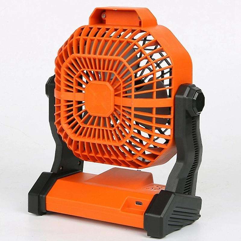 Portable Desk Fan with LED Light, Rechargeable USB Table Fan, Quiet Battery Operated Powered Fan for