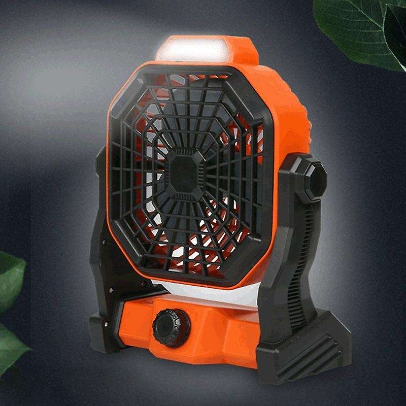 Portable Desk Fan with LED Light, Rechargeable USB Table Fan, Quiet Battery Operated Powered Fan for