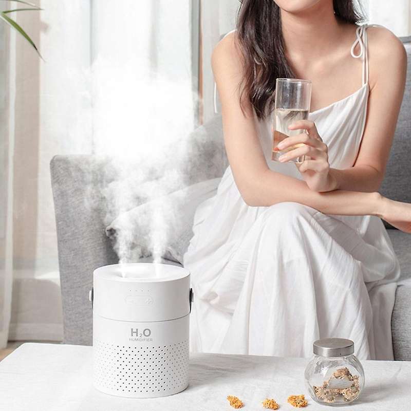 Portable Desk Humidifier Large Capacity Air Humidifier USB Rechargeable Wireless Ultrasonic Aroma Di