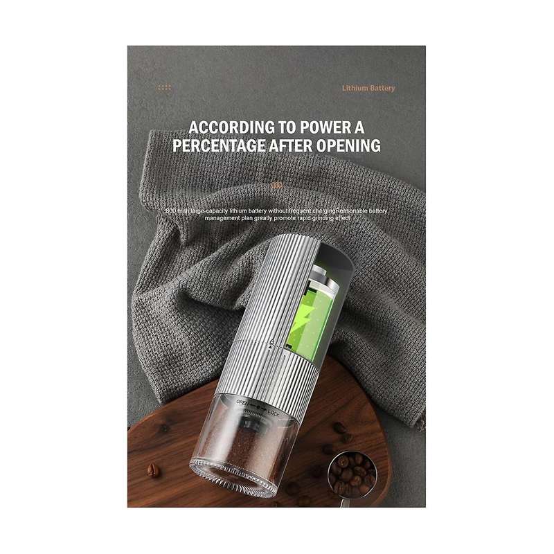 Portable Electric Coffee Bean Grinder Type-c Usb Charge Grinder Machine for Espresso/drip/cold Brew