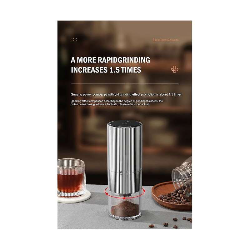 Portable Electric Coffee Bean Grinder Type-c Usb Charge Grinder Machine for Espresso/drip/cold Brew