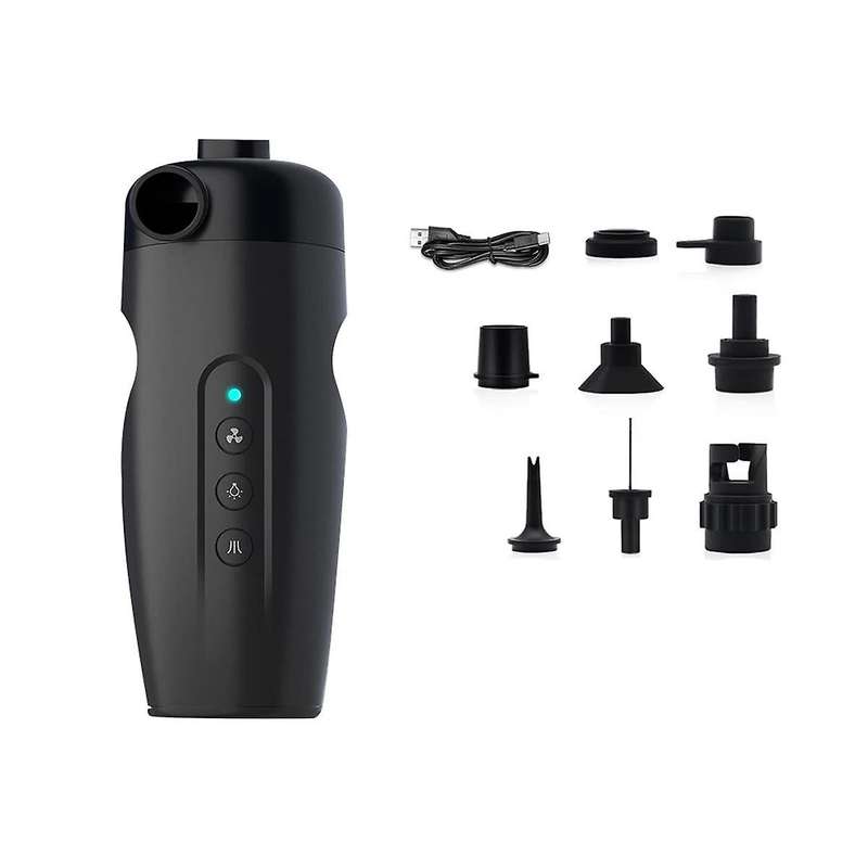 Portable Electric Air Pump for Inflatables, 20PSI Rechargeable Air Pump for Air Mattress Beds, Boats