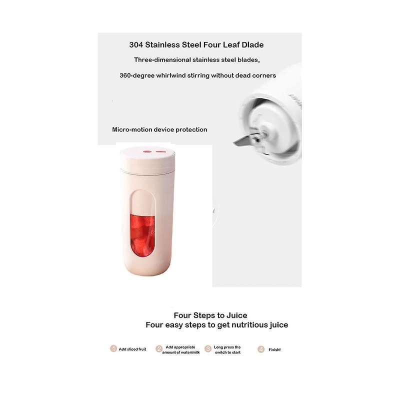 Portable Electric Juicer Usb Wireless Charging Blender Mini Fruit Extractors Mixer Maker Machine 30