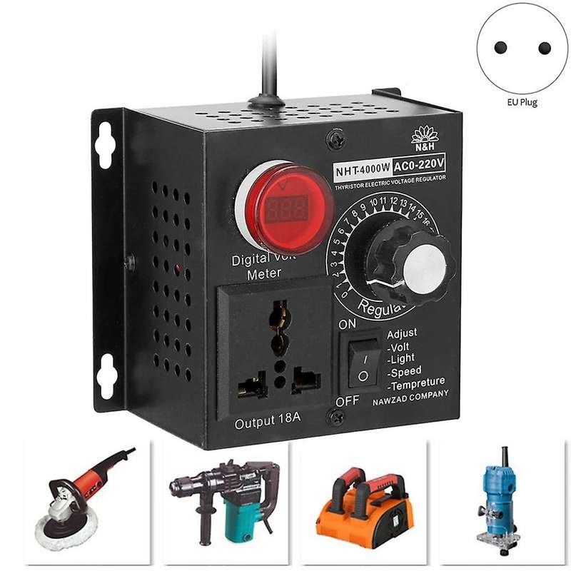 Portable Electronics Voltage Regulator Variable Speed Controller 4000W Electric Variable Speed Contr