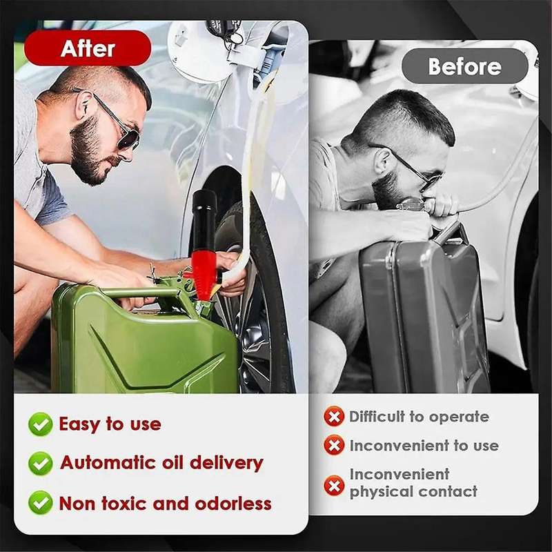 Portable Electric Suction Pump Upgrade Handheld Liquid Siphon Oil Water Fuel Battery Vehicle Powered