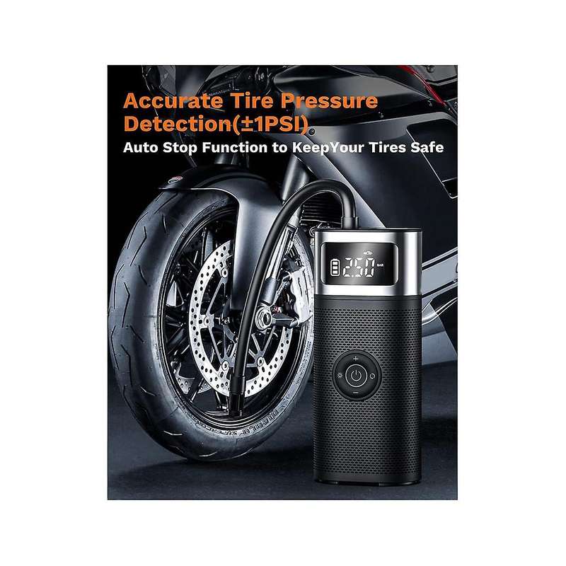 Portable Electrical Air Pump LED Digital Display Wireless Car Air Compressor for Car Motorcycle Bik