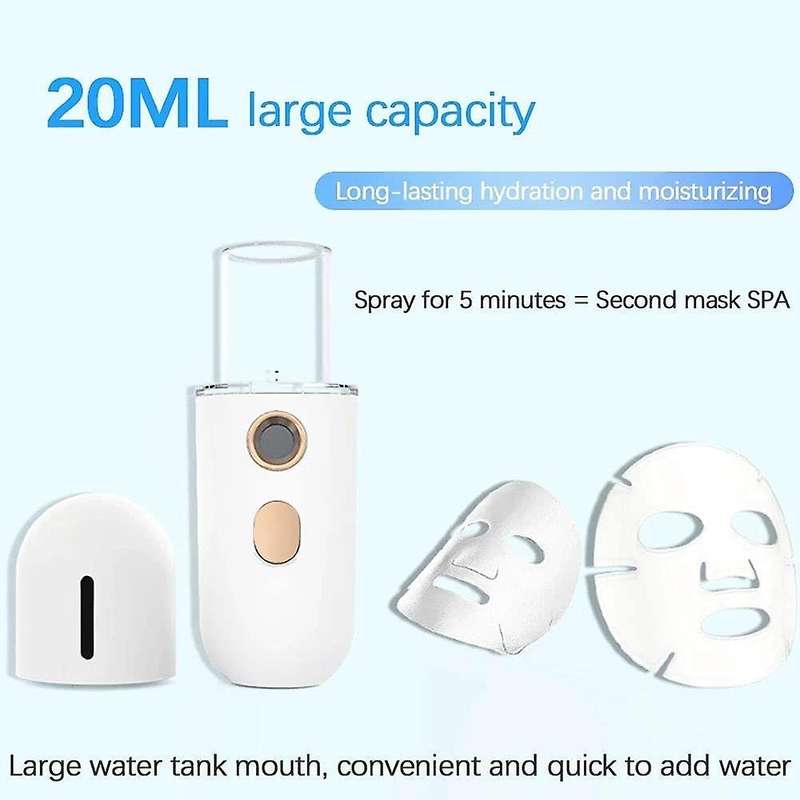 Portable Facial Steamer, Mini Usb Facial Humidifier, Nano Facial Sprayer, Face Steamer Mist Spray M