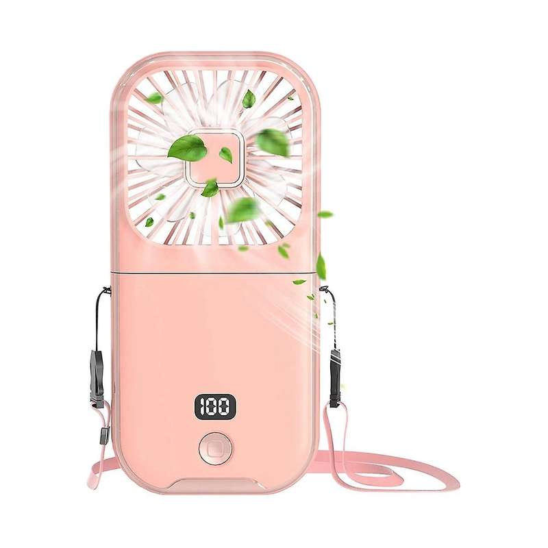 Portable Fan, Small Mini Fan 5 In 1 As Power Bank, 3000mah Battery Fan with 4 Speeds
