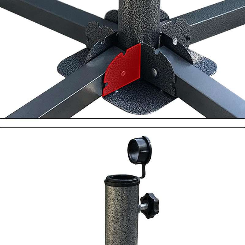 Portable Foldable Beach Stand Outdoor Sunshade Anchor Adjustable Patio Umbrella Base Holder
