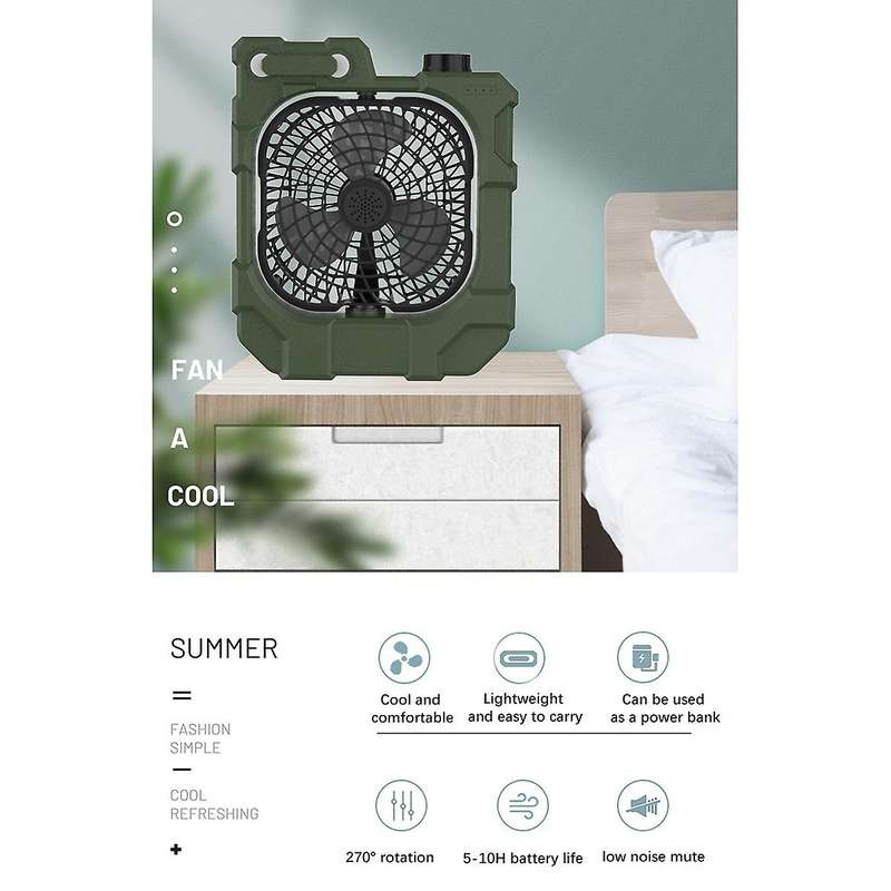 Portable Fan Rechargeable 7800MAh Battery Operated Powered Fan, USB Desk Fan for Bedroom Table Home