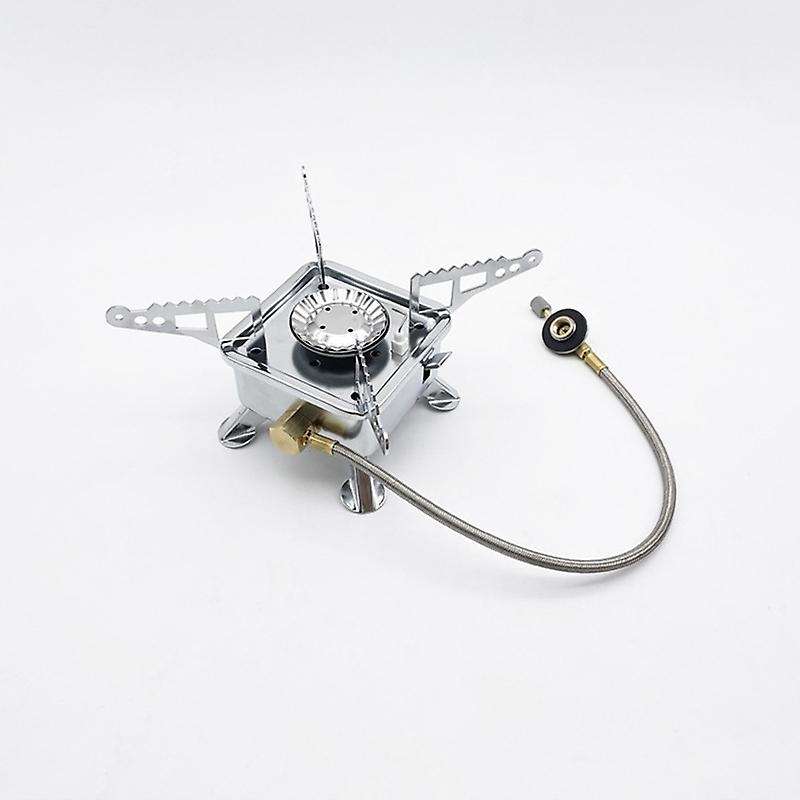 Portable Foldable Square Cooking Stove Outdoor Camping Combustor Cooker Cookware Travel Picnic Barbe