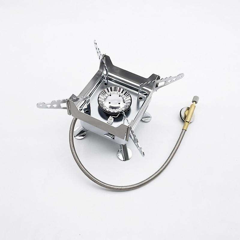 Portable Foldable Square Cooking Stove Outdoor Camping Combustor Cooker Cookware Travel Picnic Barbe