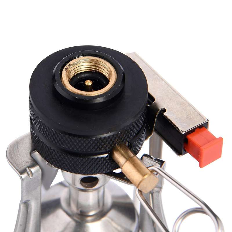 Portable Foldable Camping Stoves Stainless Steel Backpacking Stove with Piezo Ignition Gas Burner fo