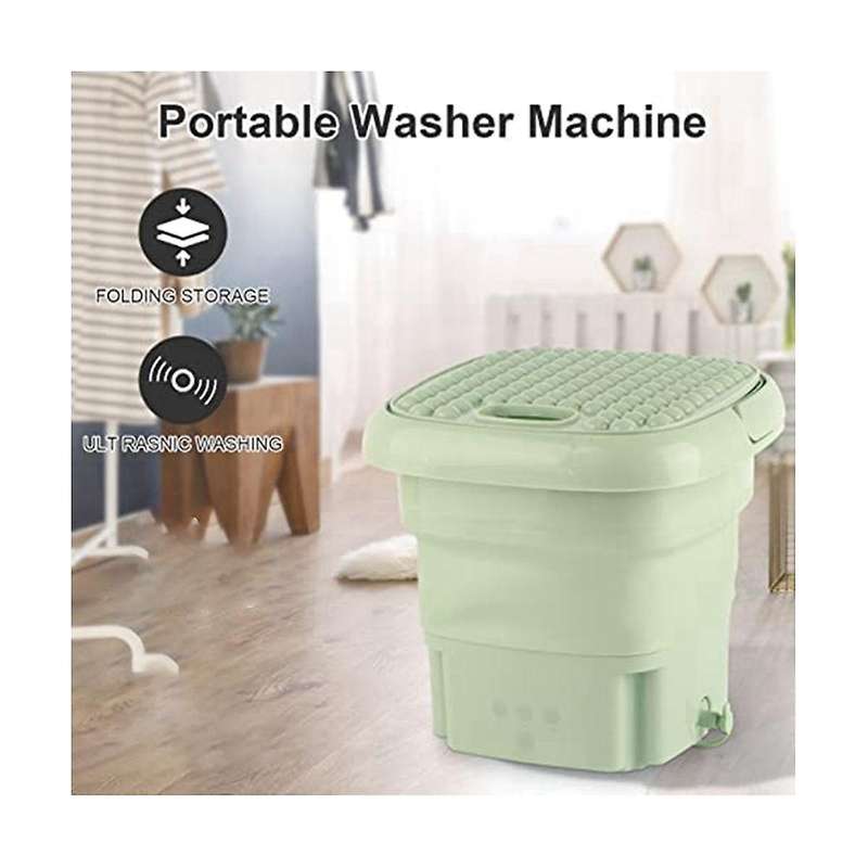 Portable Folding Mini Semi-automatic Washing Machine, Suitable for Baby Clothes, Underwear, Socks E