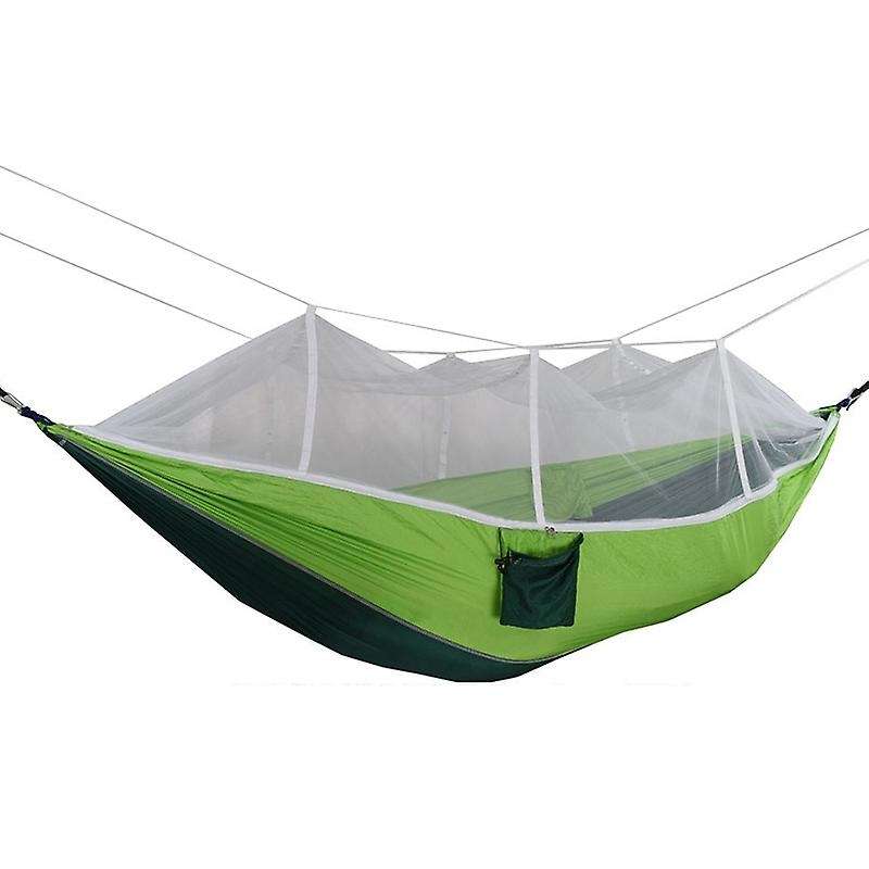 Portable Foldable Double Camping Hammock Mosquito Net Tree Hammocks Tent Travel Bed for Hiking Campi