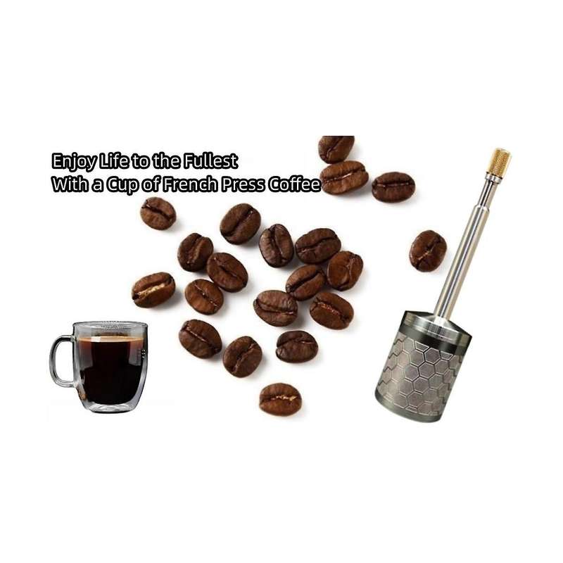 Portable French Coffee and Tea Final Press Maker Coffee Filter Reusable Full Bodied Coffee Press Mak
