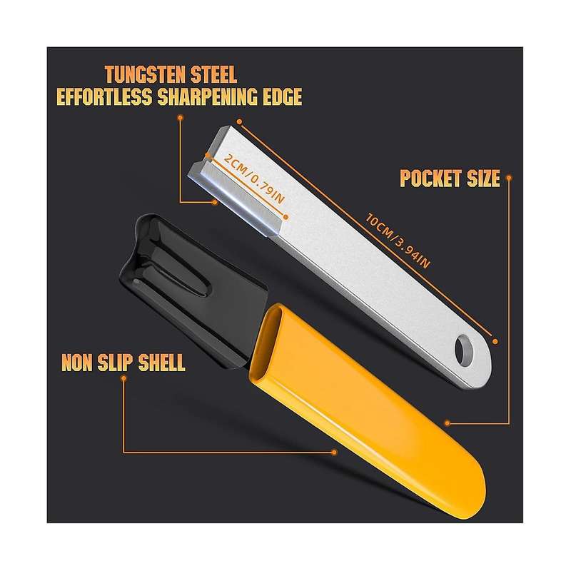 Portable Garden Tool Tungsten Steel Alloy Outdoor Sharpening Tools for Pruners