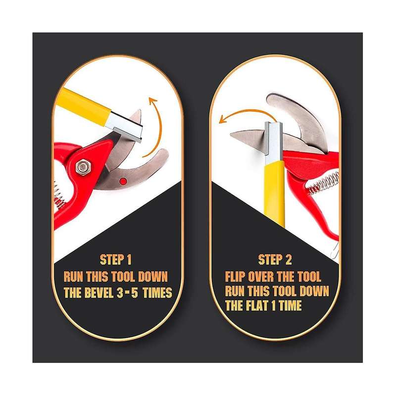 Portable Garden Tool Tungsten Steel Alloy Outdoor Sharpening Tools for Pruners