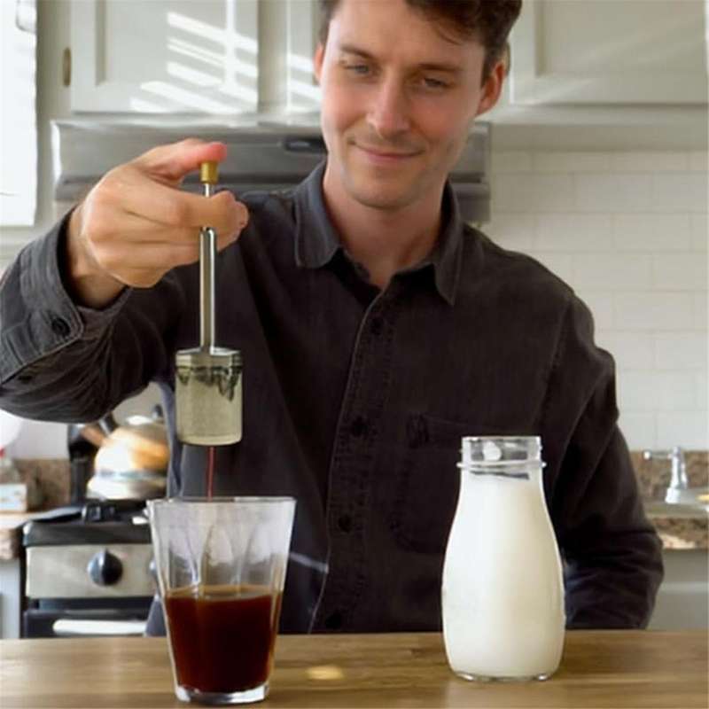 Portable French Coffee and Tea Press Maker,Stainless Steel Coffee Filter and Tea Press Maker,Reusabl