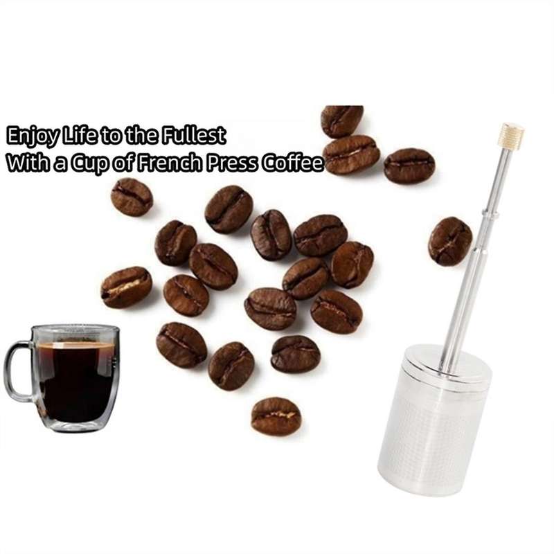 Portable French Coffee Final Press Type Coffee Release Stirrer Reusable Coffee Mixer Manual Cold Bre