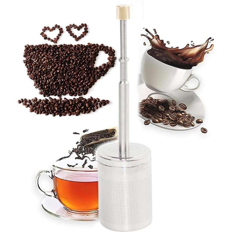 Portable French Coffee Final Press Type Coffee Release Stirrer Reusable Coffee Mixer Manual Cold Bre