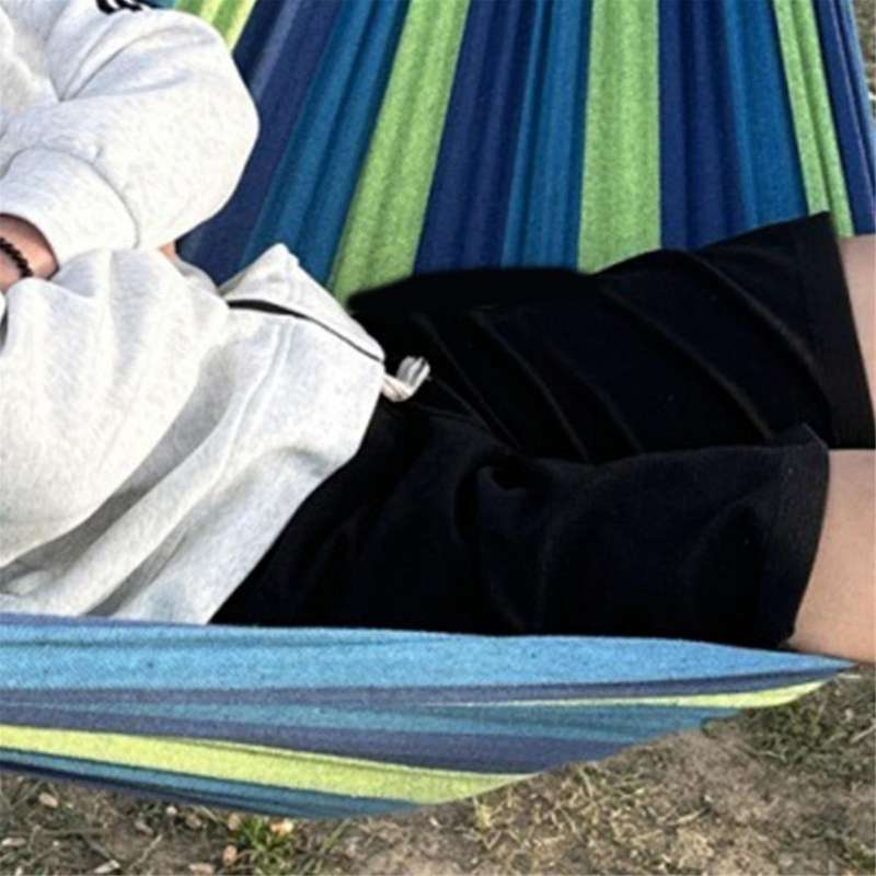 Portable Hammock Camping Thicken Swinging Chair Outdoor Hanging Bed Canvas Rocking Chair Not with Ha
