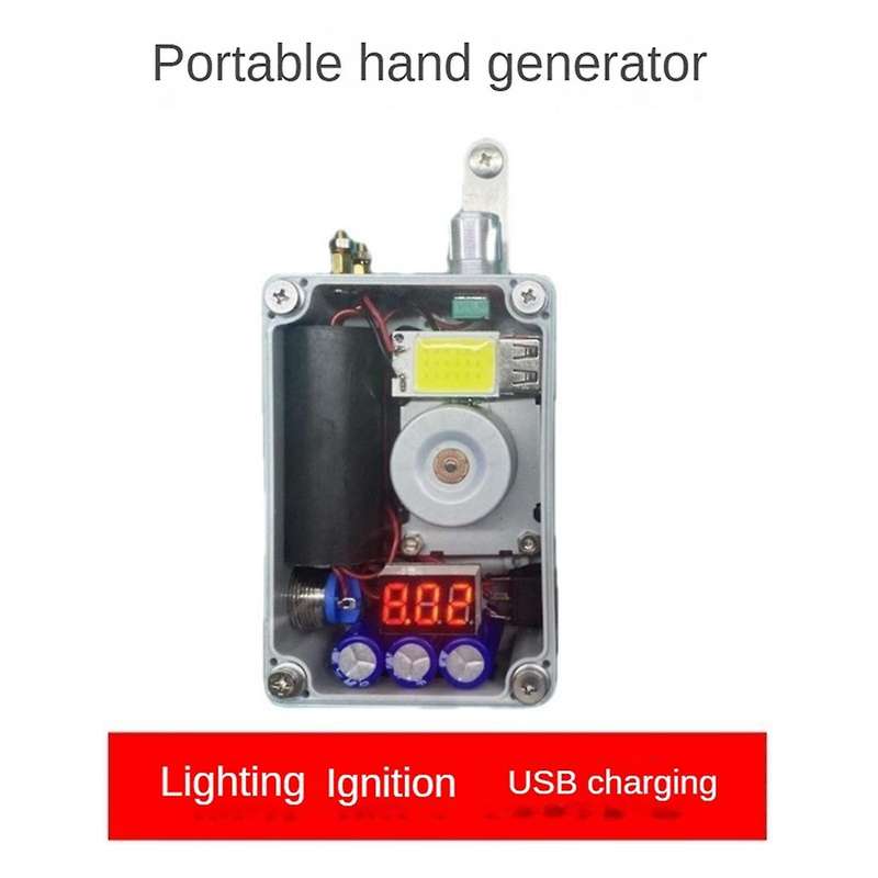 Portable Hand Generator Usb Charging Portable Acrylic Camping Equipment Outdoor Accessories Emergenc