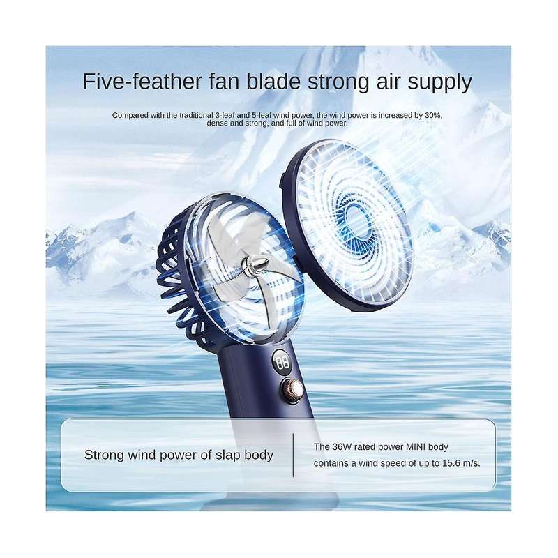 Portable Handheld Fan Powerful Fan Outdoor Usb Rechargeable Fan Cleaned Blowing Dust Fan Cooling Su