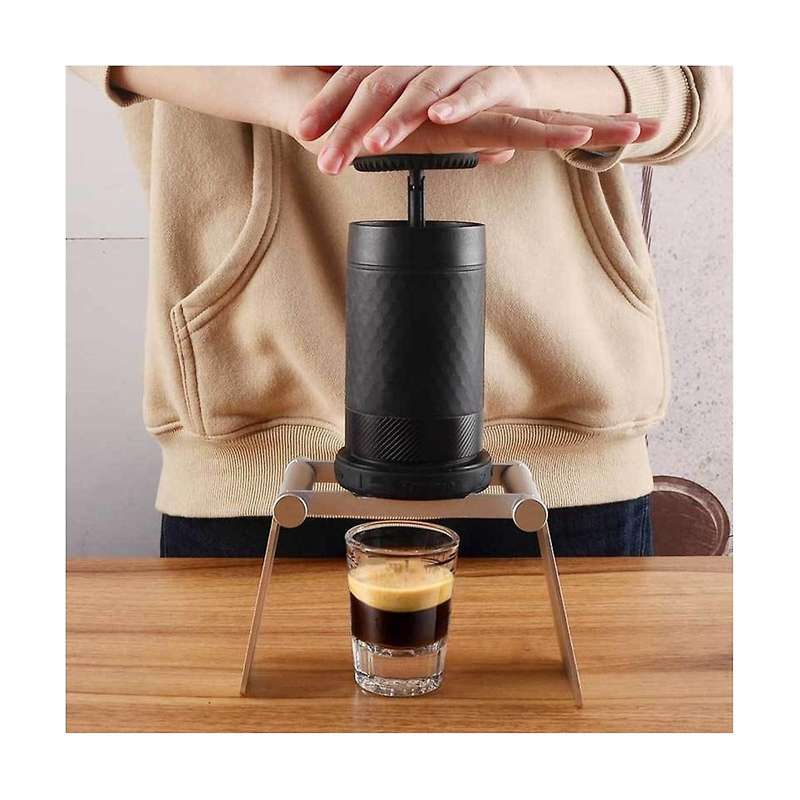 Portable Hand-pressed Coffee Machine Small Portable Hand-washed Filter Cup Foldable Aluminum Alloy B