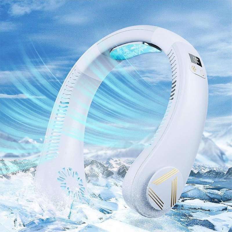 Portable Hanging Neck Air Conditioner Fan Semiconductor Cooling Neck Fan, 4000mah Wearable Air Condi