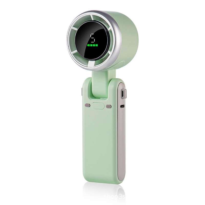 Portable Handheld Mini Fan, Foldable Powerful Winds Turbo Fan, USB Rechargeable Personal Fan with S