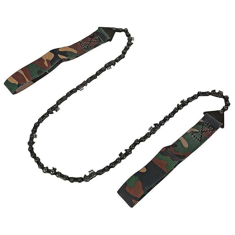 Portable Hand Saw Emergency Survival Chain Saw with Camouflage Bag for Camping Hunting Hiking