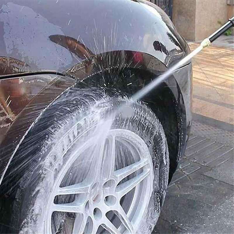 Portable High Pressure Water Cleaning Car Washing Machine Garden Watering Hose Nozzle Foam Thread Qu