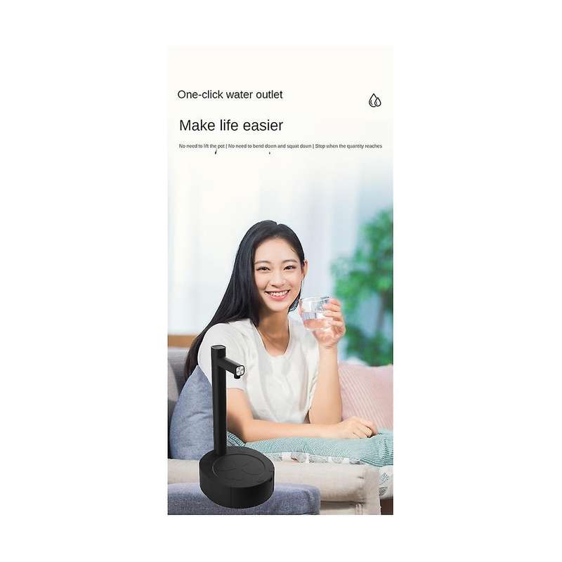 Portable Intelligent Desktop Electric Water Dispenser Bottle Barreled Gallon Pump Usb Automatic Drin