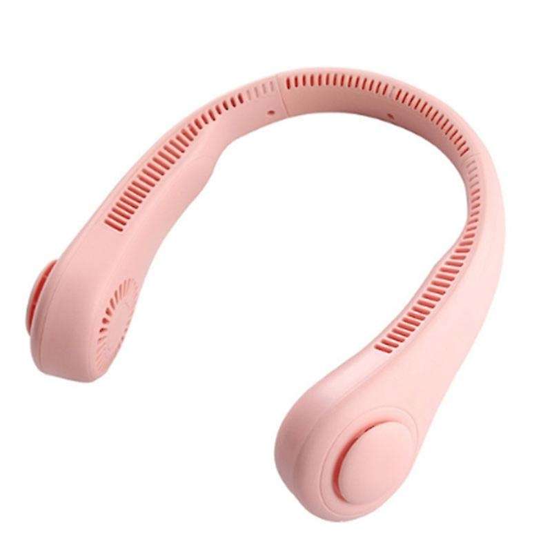 Portable Leafless Hanging Neck Fan, Lazy Neckband Fan 62 Surround Air Outlets USB 4000Mah Rechargeab