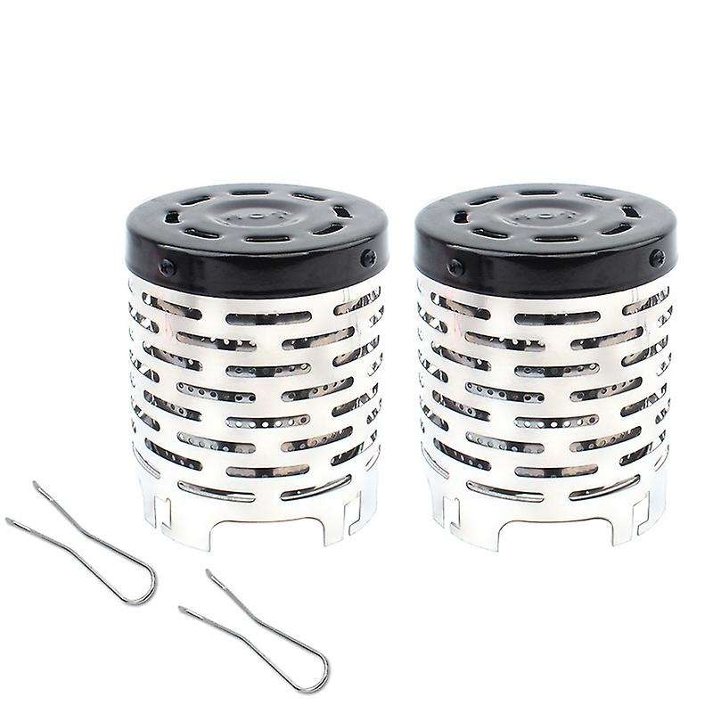 Portable Mini Camping Heater Cover Outdoor Gas Stove Cap Warmer Heater Stainless Steel Warming Stove