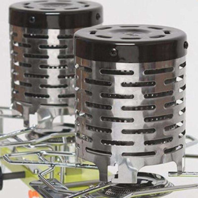 Portable Mini Camping Heater Cover Outdoor Gas Stove Cap Warmer Heater Stainless Steel Warming Stove