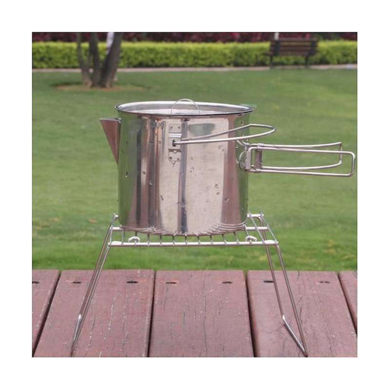 Portable Mini Camping Grill Folding Campfire Grill, Suitable for Travel and Survival Expanded Size: