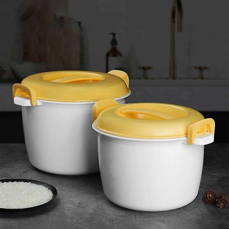 Portable Microwave Oven Rice Cooker Multifunctional Steamer 2800Ml Insulation Lunch Box Steaming Ute