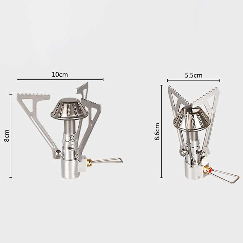 Portable Metal Stainless Steel Gas Stove Lamp Stove with Grill Outdoor Camping Outdoor Picnic Cookin