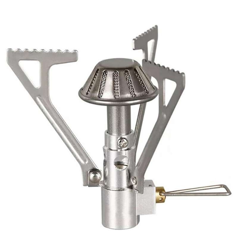 Portable Metal Stainless Steel Gas Stove Lamp Stove with Grill Outdoor Camping Outdoor Picnic Cookin