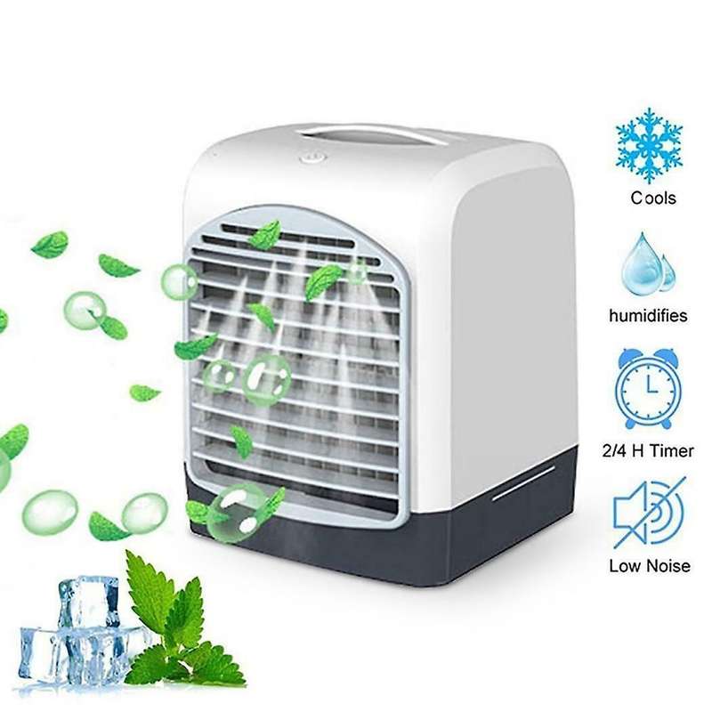 Portable Mini Desktop Air Conditioner Usb Small Fan Cooling Humidifier Aromatherapy Air Cooler With