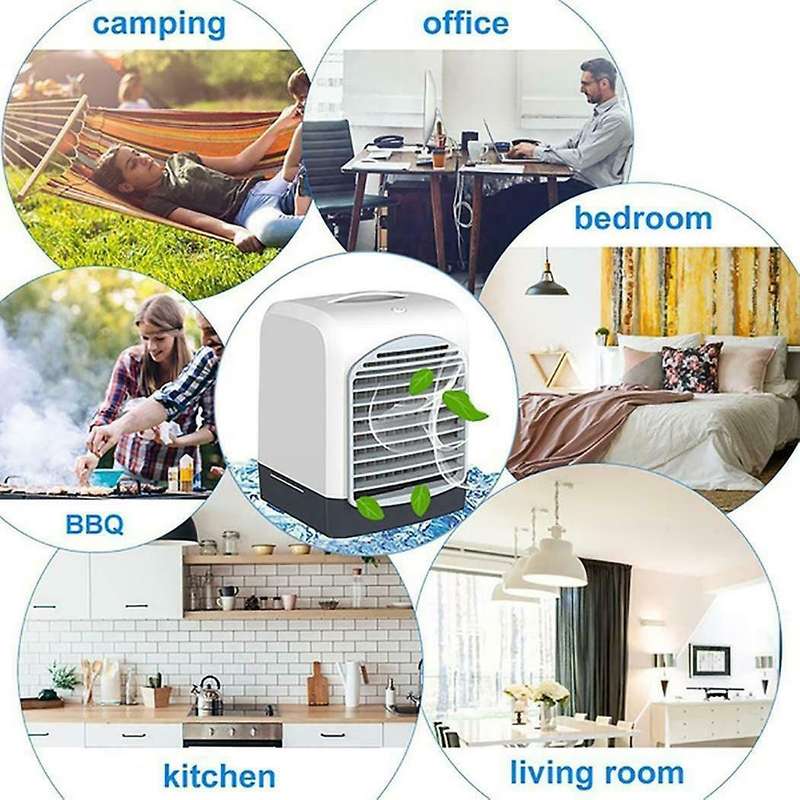 Portable Mini Desktop Air Conditioner Usb Small Fan Cooling Humidifier Aromatherapy Air Cooler With